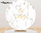 Мрамор фотография Фон Oh baby shower Днем Рождения вечерние баннер покрытие стола плакат фон для фотосъемки с Y692