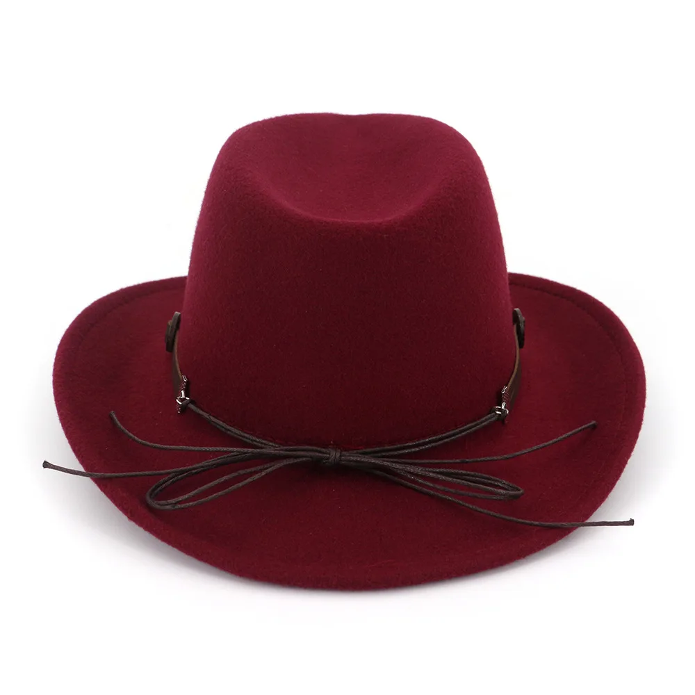 

ZLD Couple hat top hat mens hats fedoras Winter Autumn Imitation Woolen Women Men Ladies Fedoras Top Round Caps Bowler Hats
