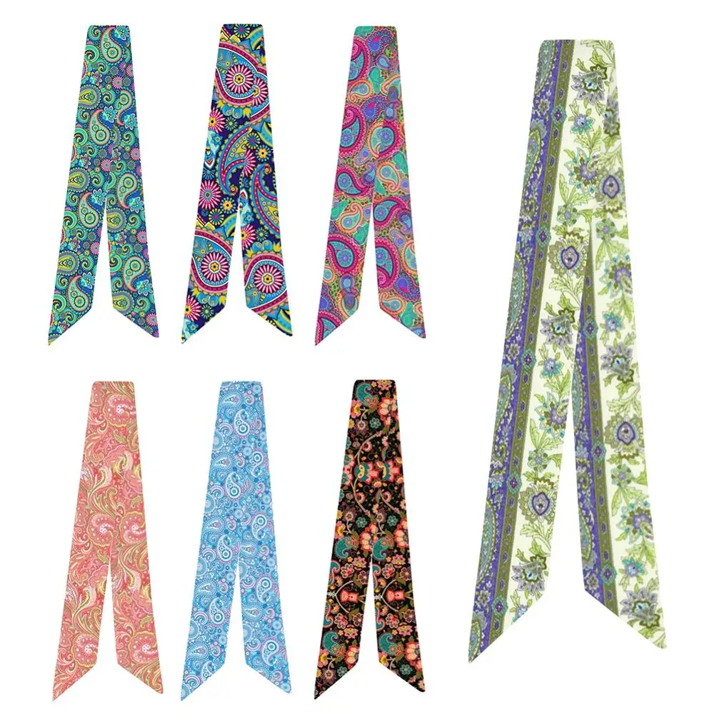 

Разнообразный шелковый шарф 95*5 см с рисунком мандалы
