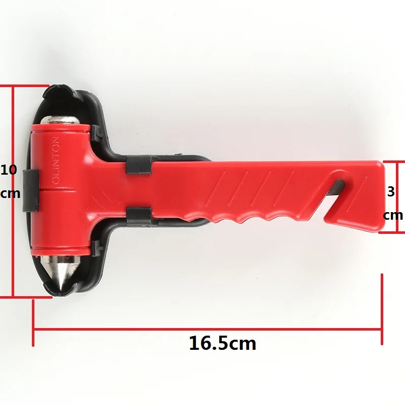 

2020NEW Hot 16.5cm with Storage Rack Belt Cutter Window Glass Breaker Emergency Car Safety Escape Hammer Mini Life-Saving Seat