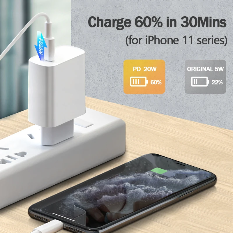 

20W USB Type C QC 3.0 Charger Fast Charging Power Adapter For iPhone 12 11 X Xs Xr Pro Max 6 7 8 iPad Huawei Xiaomi LG
