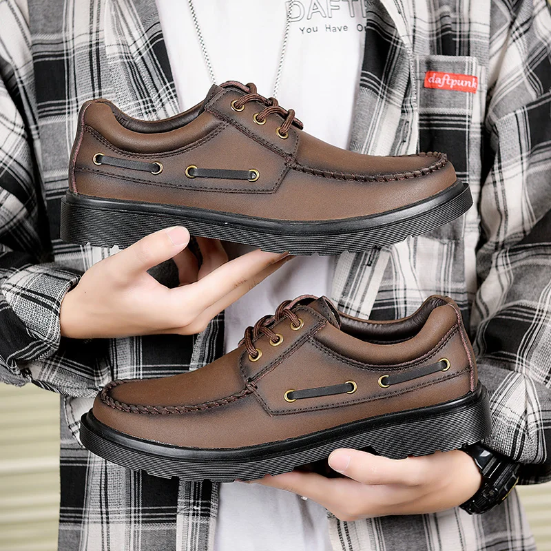 

shoes men Sneaker hot flat for leisure sport man loafers Mens causal boots leather 2020 sale male Casual sneaker mens fashion