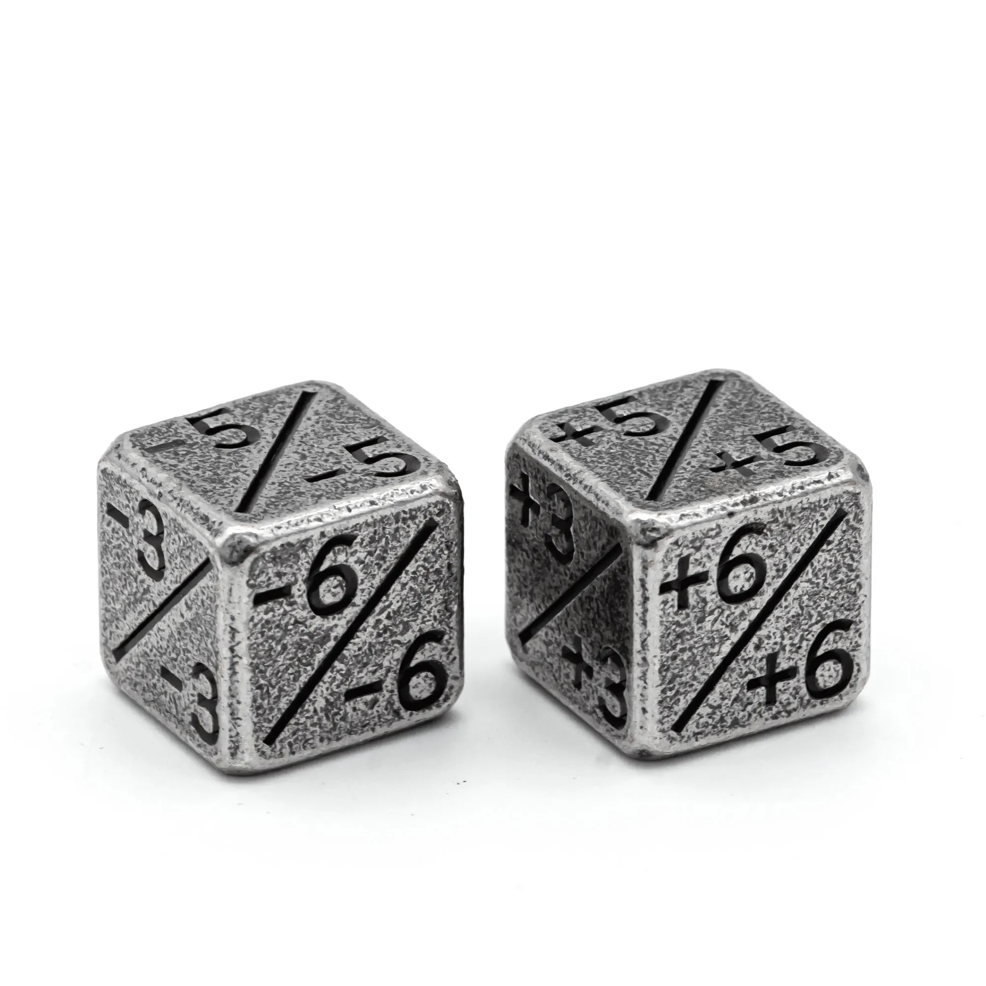2 Pcs Metal Dice Counters 15MM include 1Pc Positive +1/+1 and 1 Pc-Negative -1/-1 D6 For Magic The Gathering CCG MTG | Спорт и