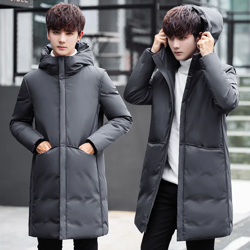 2019 wholesale coats male long hooded warm coat white duck down authentic winter coat of large size M - 5 x