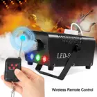 3 в 1 500 Вт светодиодная RGB Беспроводная противотуманная машина с дистанционным управлением насос Dj диско дымовая машина светодиодный вечерние ринки свадьбы Рождества сцены светодиодный дымовой генератор