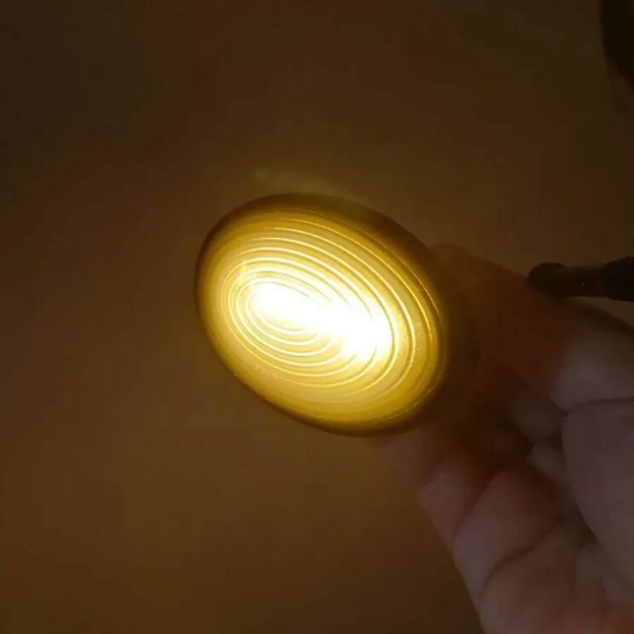 Krator 2 шт. копченые линзы передние янтарные светодиодные боковые габаритные огни