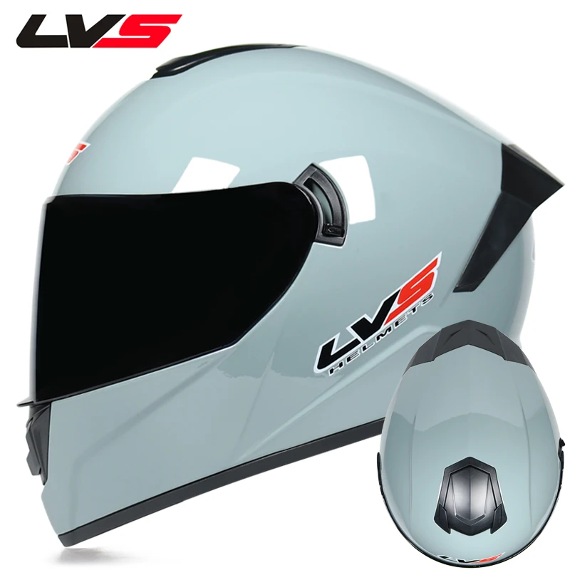 

Motorcycle driver's full face racing helmet, double lens motorcycle driver's classic helmet