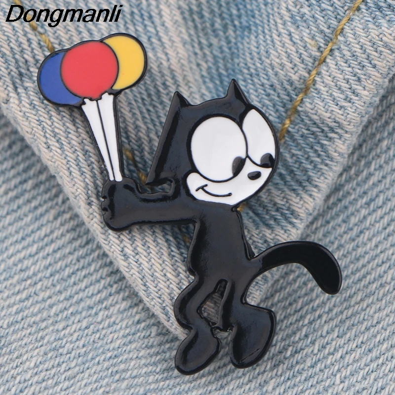 

LB591 Jewelry Cats Metal Enamel Pins and Brooches for Women Fashion Lapel Pin Bags Badge Gifts