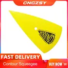 Пластиковый скребок для автомобильной пленки желтого цвета, треугольный аппликатор, острый скребок для пузырей, скребок для контуринга, жесткий скребок для карт A13