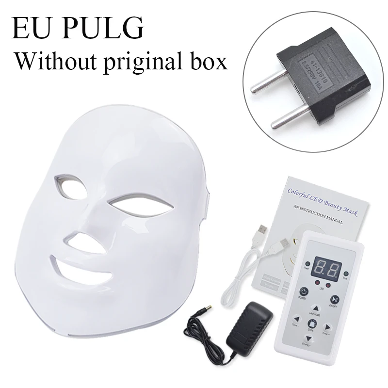 EU PLUG NO BOX Licheng удаление акне уход за лицом Красота терапия отбеливание подтяните Инструмент Led маска для лица красота уход за кожей омоложение морщин - Цвет: EU PLUG NO BOX