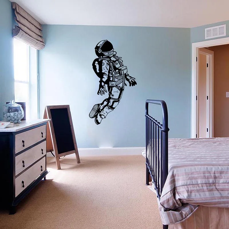 

Large Astronaut Space Rocket Wall Sticker Vinyl Decal Kids Room Bedroom Astonaut Rocket Space Decor