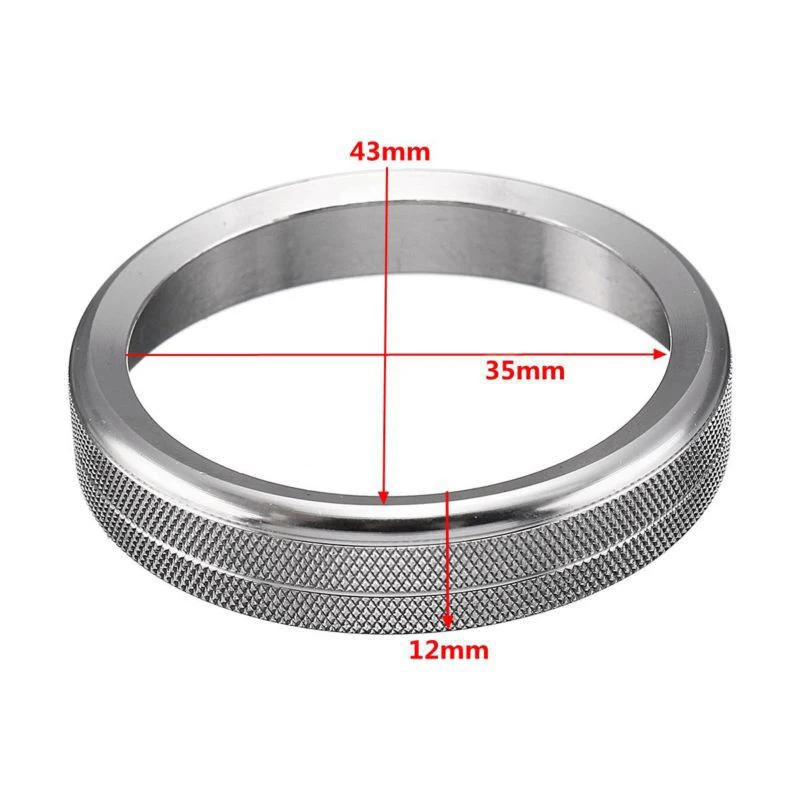 6 шт. автомобильный Серебряный кондиционер аудио переключатель ручка кольцо