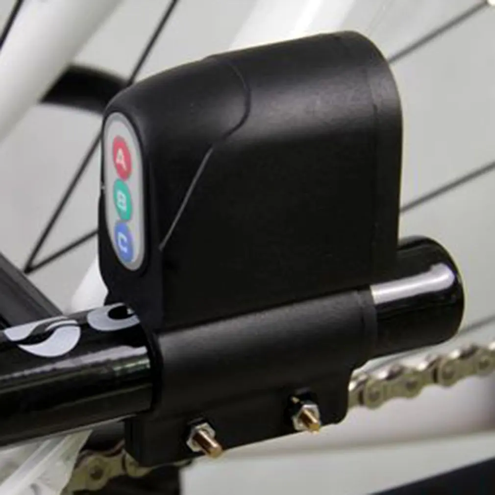 

Universal Design Bike Bicycle Cycling Security Waterproof Password Alarm Anti-theft Lock Bike Accessories