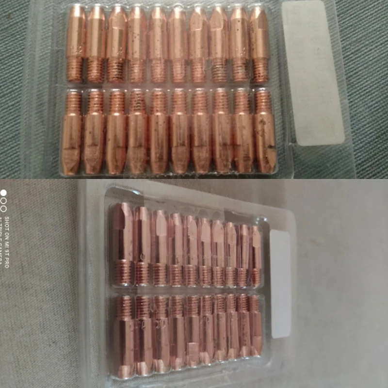 Медные контактные наконечники M6 0 8/1 0/1 2 мм * 28 20 шт. сварочные сопла для 24KD MIG/MAG
