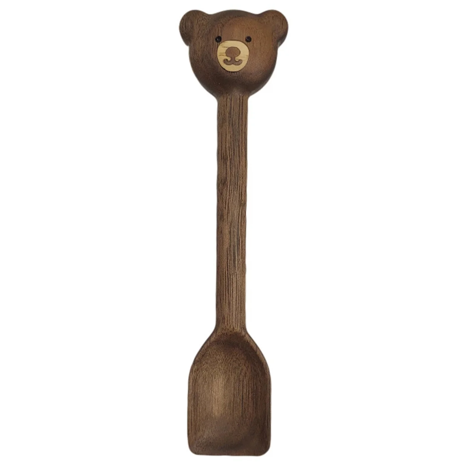 Медведь Мини столовые приборы деревянные ложки посуда из орехового дерева