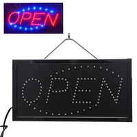 super brightly led open sign business store shop neon signs animated motion running advertising light with switch eu us plug