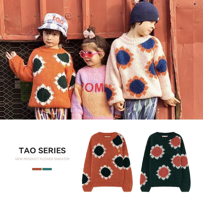 

Pre-sale Children's Sweater Autumn and Winter Ins New Baby Girl Cartoon Pattern Long-sleeved Pullover Sweater