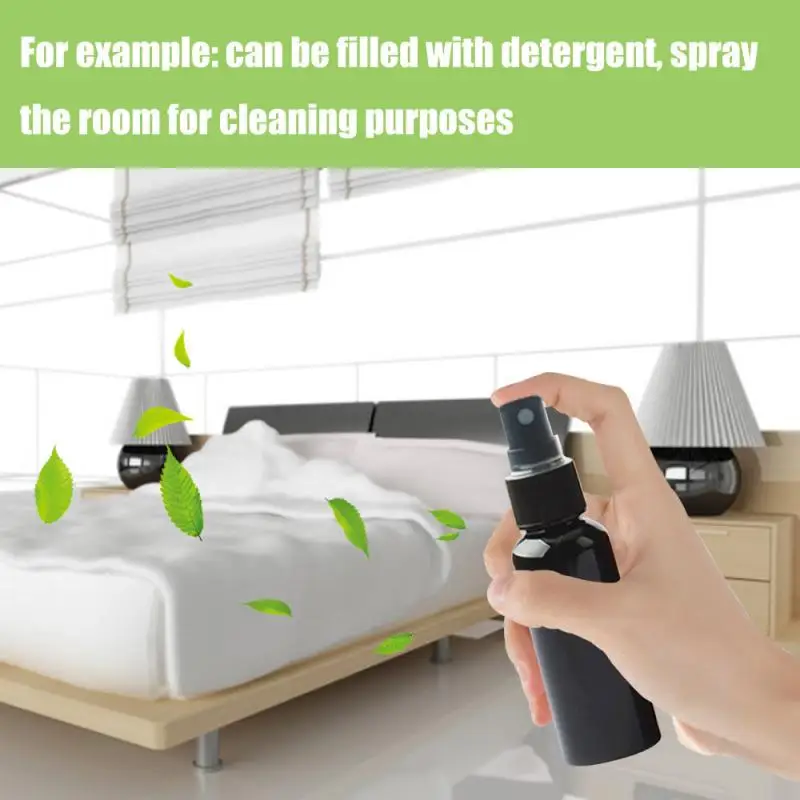 30/50/100ml Refillable Bottles Spray Bottle Mist ShoulderPlastic Fine Black White Empty Accessorie | Красота и здоровье