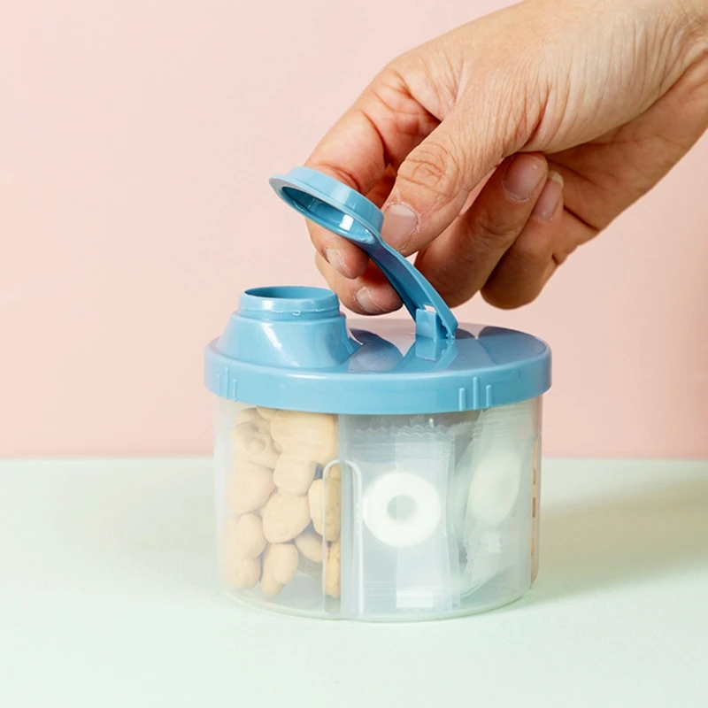

4-Grids Portable Baby Food Storage Box Infant Milk Powder Organizer Container