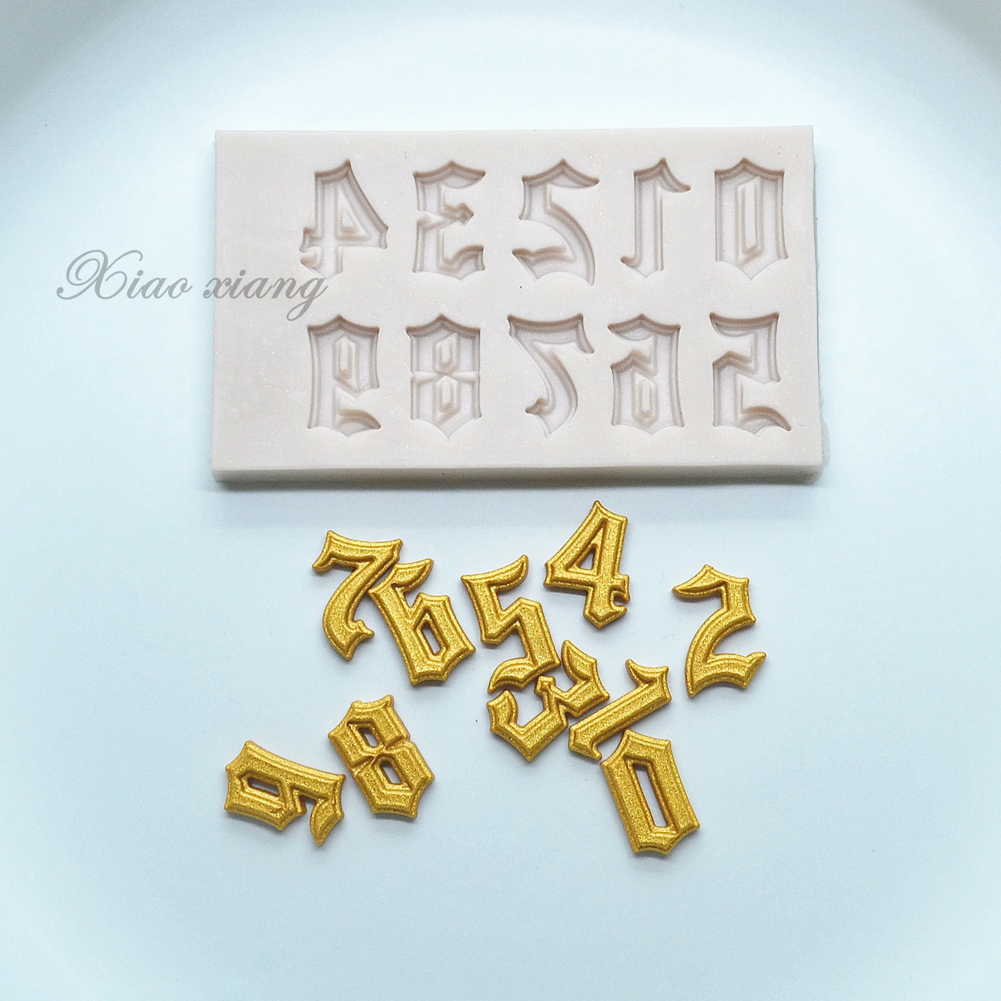 &quotНа возраст от 0 до 9&quot Цифры силиконовая форма для выпечки формы 3D Fondant