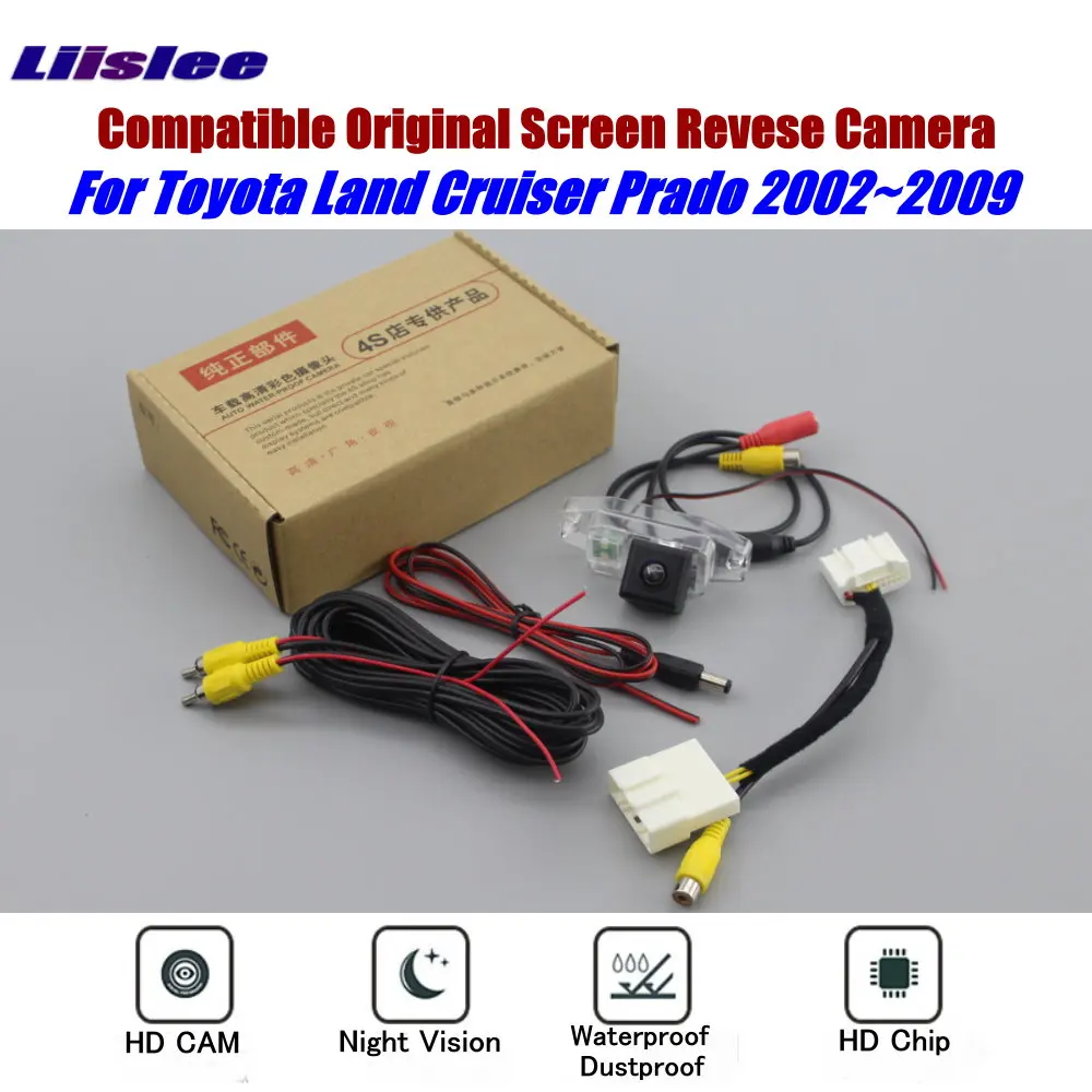 Резервная парковочная камера для Toyota Land Cruiser Prado 2002 2009 совместимая с оригинальным