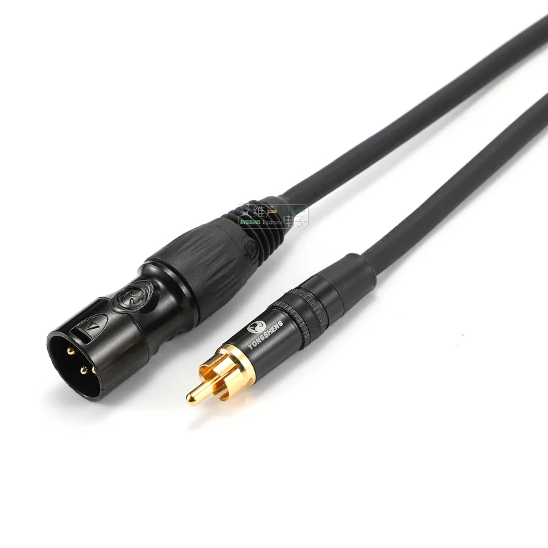 1 шт. новый штекер NEUTRIK Yongsheng для кабеля микрофона с RCA на XLR мама и папа CHOSEAL, аудиокабель