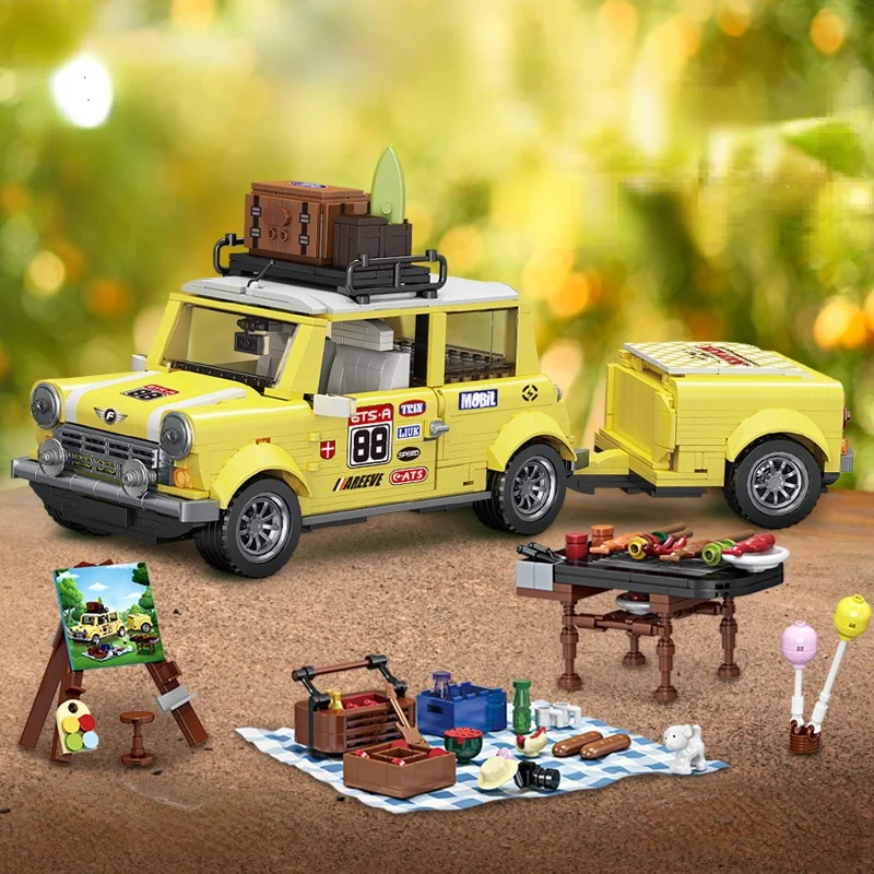 

Модель автомобиля для кемпинга, пикника, обучающие игрушки для детей, рождественские подарки