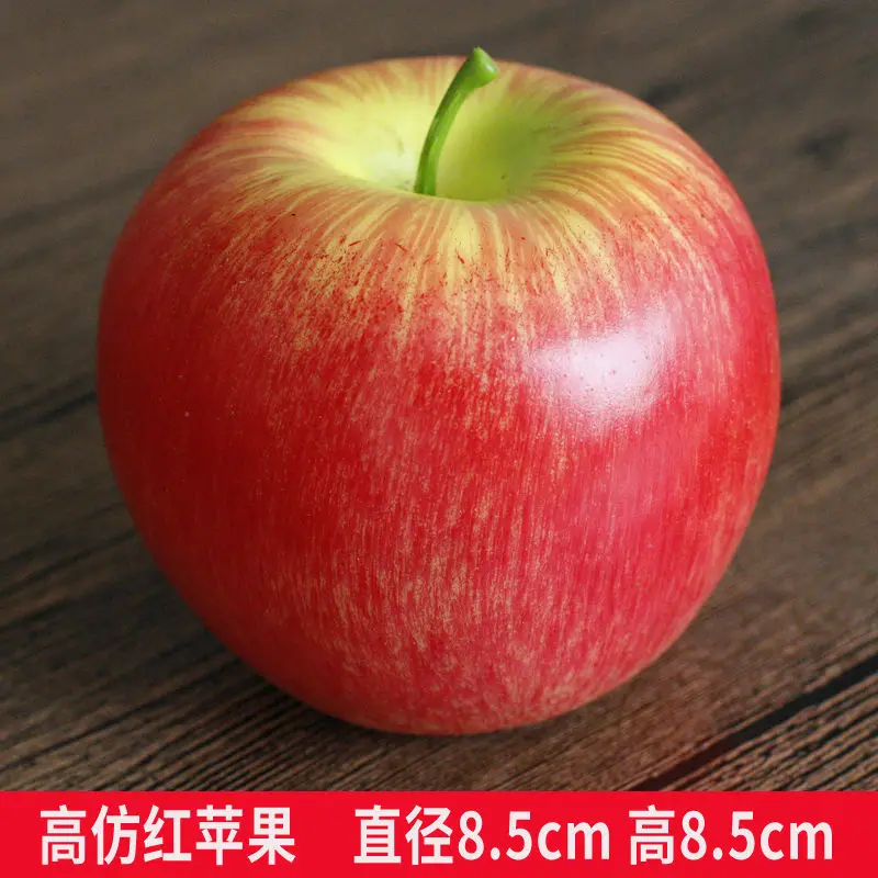

10 PCS Simulation Fruit Decoration Fake Apple Banana Model Photography Props Vegetable Decoration Plastic Fruit Table Decoration