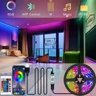 Светодиодная лампа для комнаты 28355050 USB Bluetooth-совместимая Диодная лента дистанционное управление гибкая лента для телевизора светильник для стены и стола экран