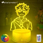 Акриловый светодиодный ночсветильник, Аниме Haikyuu, Shoyo Hinata, фигурка для детей, украшение для спальни, ночсветильник, крутой гаджет для манги, детская настольная лампа