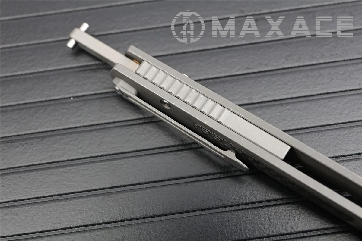MAXACE ножи Пакт Бабочка нож для тренера KVT Керамический шарикоподшипник M390 TC4 + CF