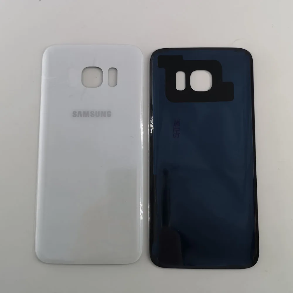 10 шт./лот S7 EDGE задняя крышка батарея чехол 3D стекло Корпус Крышка для SAMSUNG Galaxy S7 EDGE G935F задняя дверь+ клейкая наклейка