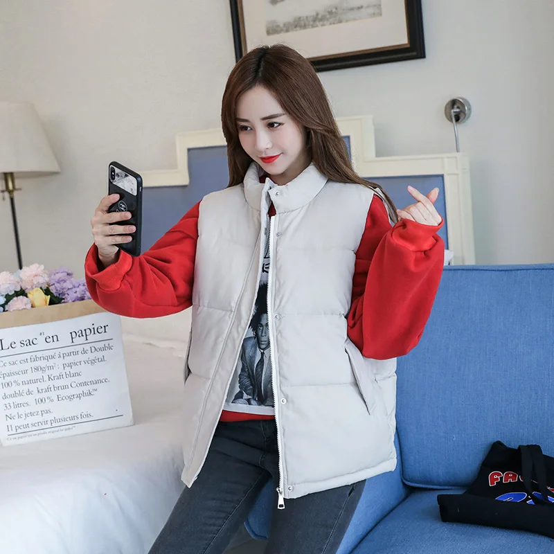 Жилет женские пальто ультралегкая пуховая куртка теплые парки зима 2017 осенняя