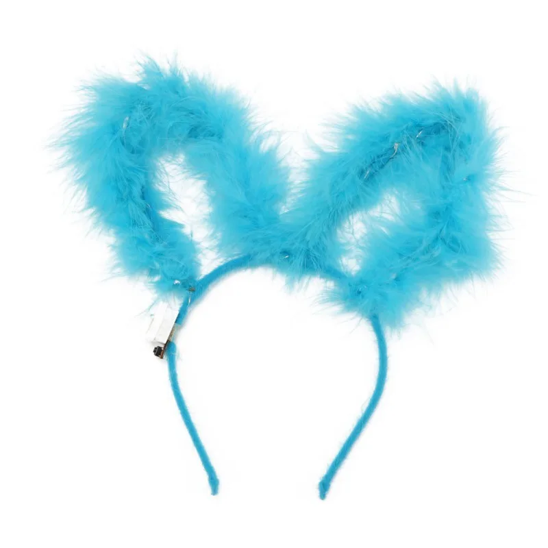 Вечерние головные уборы украшение для фестиваля плюшевый светодиодный