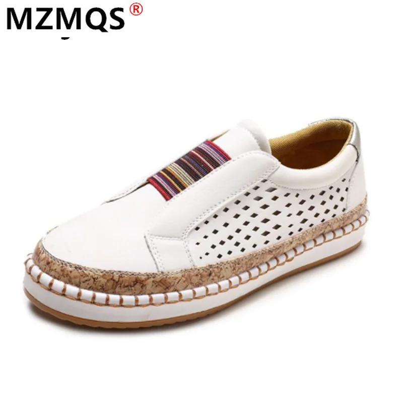 

2021 Spring New Platform Women's Shoes Fashion Elastic Band Outdoor Comfortable Light Flat Shoes Low-heeled Casual Loafers Shoes