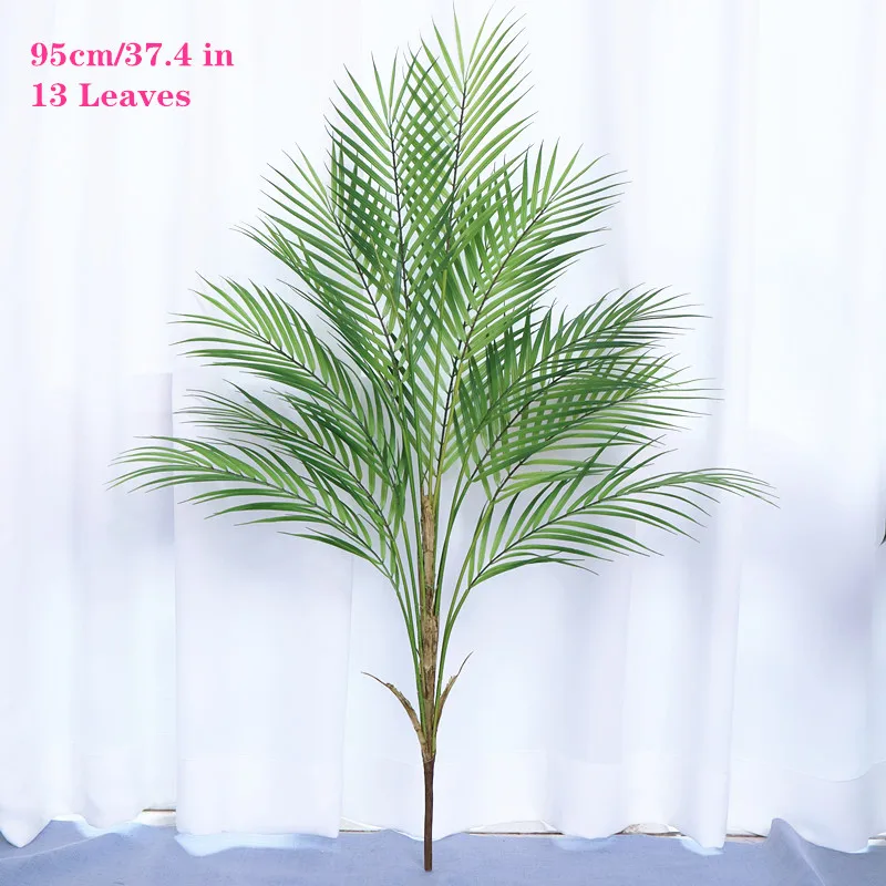 70-125cm Artificial Large Rare Palm Tree Green Realistic Tropical Plants Indoor Plastic Fake Home Hotel Christmas Decorat - купить по