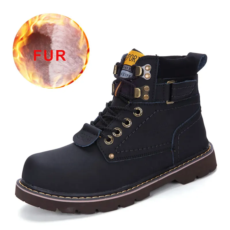 Мужские зимние ботинки теплые меховые 2019|Ботинки| |