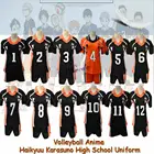Униформа для старшей школы с волейбольным Аниме Haikyuu Karasuno, спортивная одежда Hinata Shyouyou, трикотажные изделия, костюм для косплея