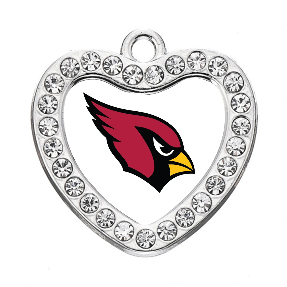 Кулон с кристаллами футбольного игрока мужской и женский браслет Аризона