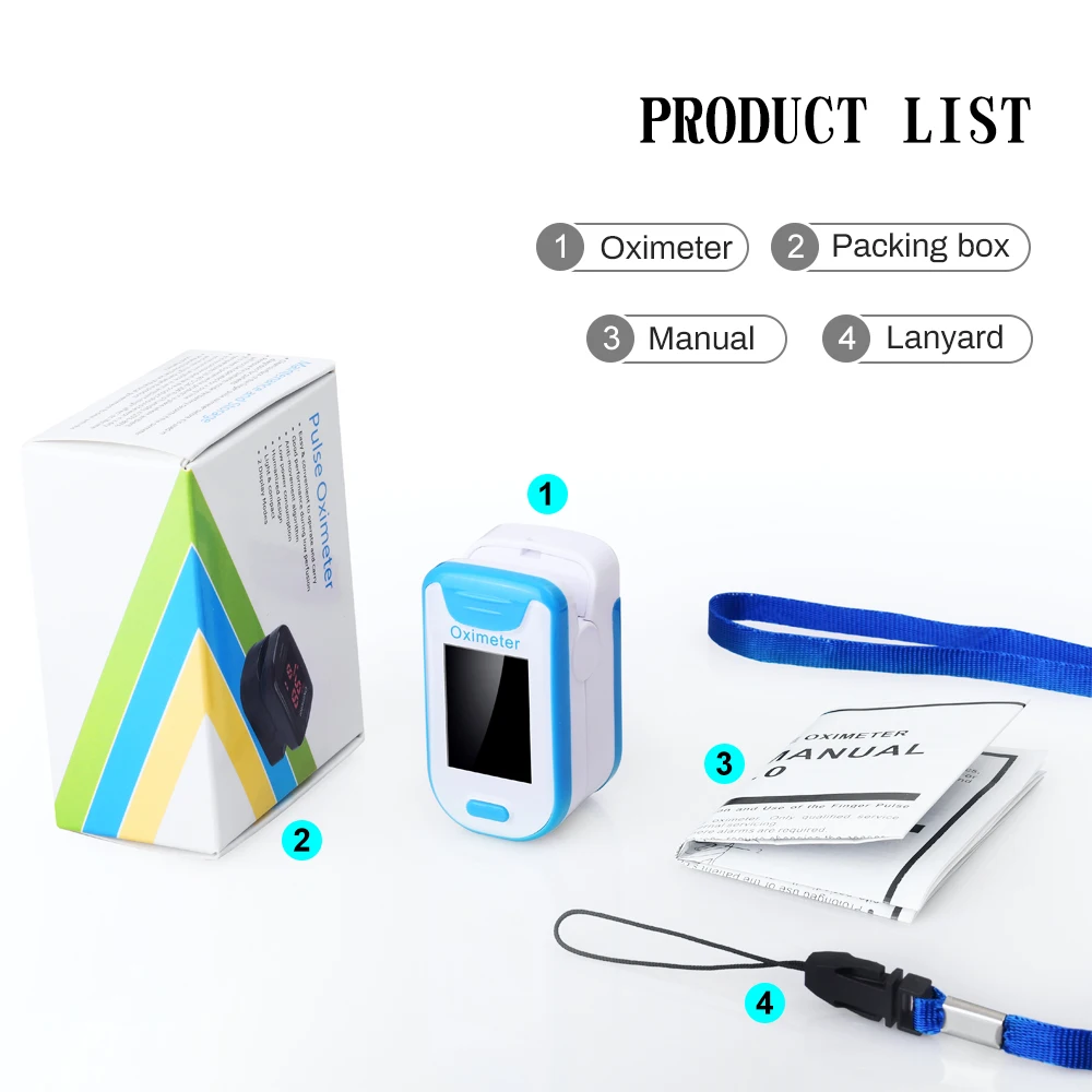 Светодиодный & O светодиодный Пальчиковый Пульсоксиметр де Pulso Dedo Семья оксиметр