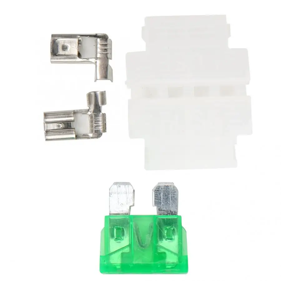 30 комплектов автомобильный держатель предохранителя Комплект 12-22AWG 32V 30A