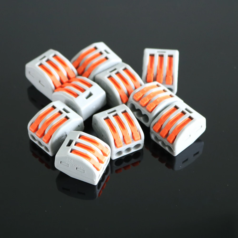 222 412 413 414 415 418 2-2 3-3 2 3 pin коробка упаковка мини-провода смешанные в коробке Быстрый Кабельный разъем Универсальный терминал режущий инструмент