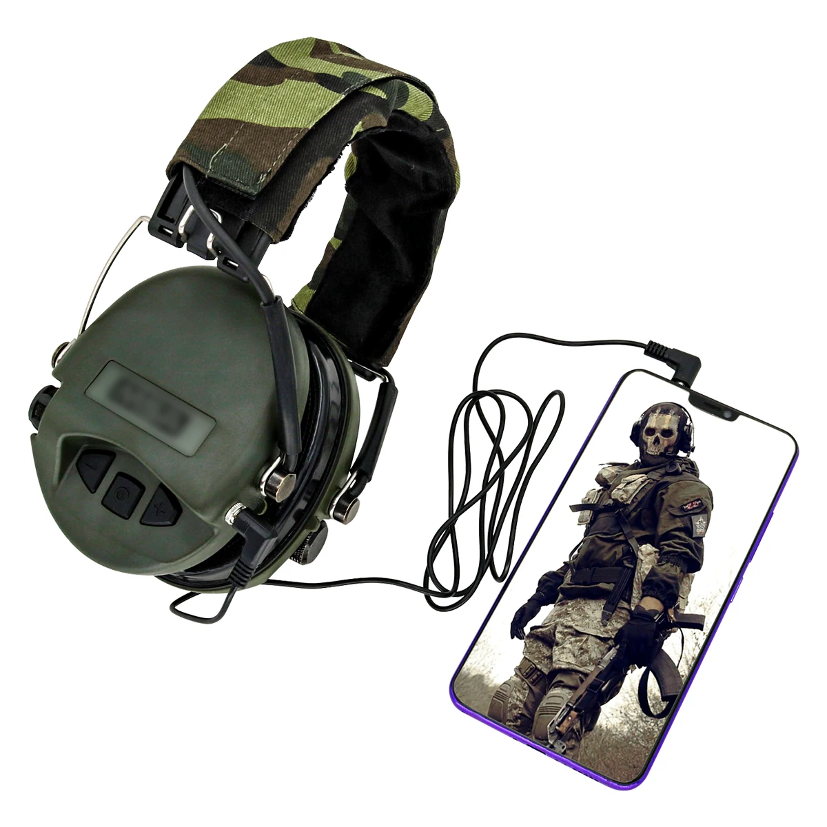 MSASORDIN Electronic Airsoft Headphone Shooting Earmuffs Military Hunting Pickup Noise Cancelling Headphones