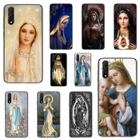virgin mary christian christmas custom phone case for redmi note 4 9 6a 4x 7 5 8t 9 plus pro cover fundas coque