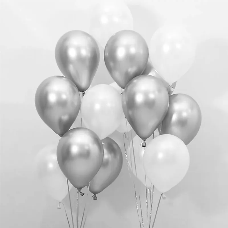 30 шт. Новый 10 дюймовый матовый серый латексный шар свадебное украшение вечерние