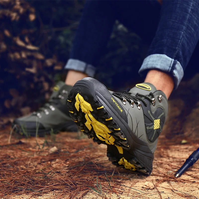 

Trekking Shoes Men Waterproof Hiking Climbing Shoes Man Sports Men Durable Camping Hunting Boot Outdoor Footwear Max Size 47