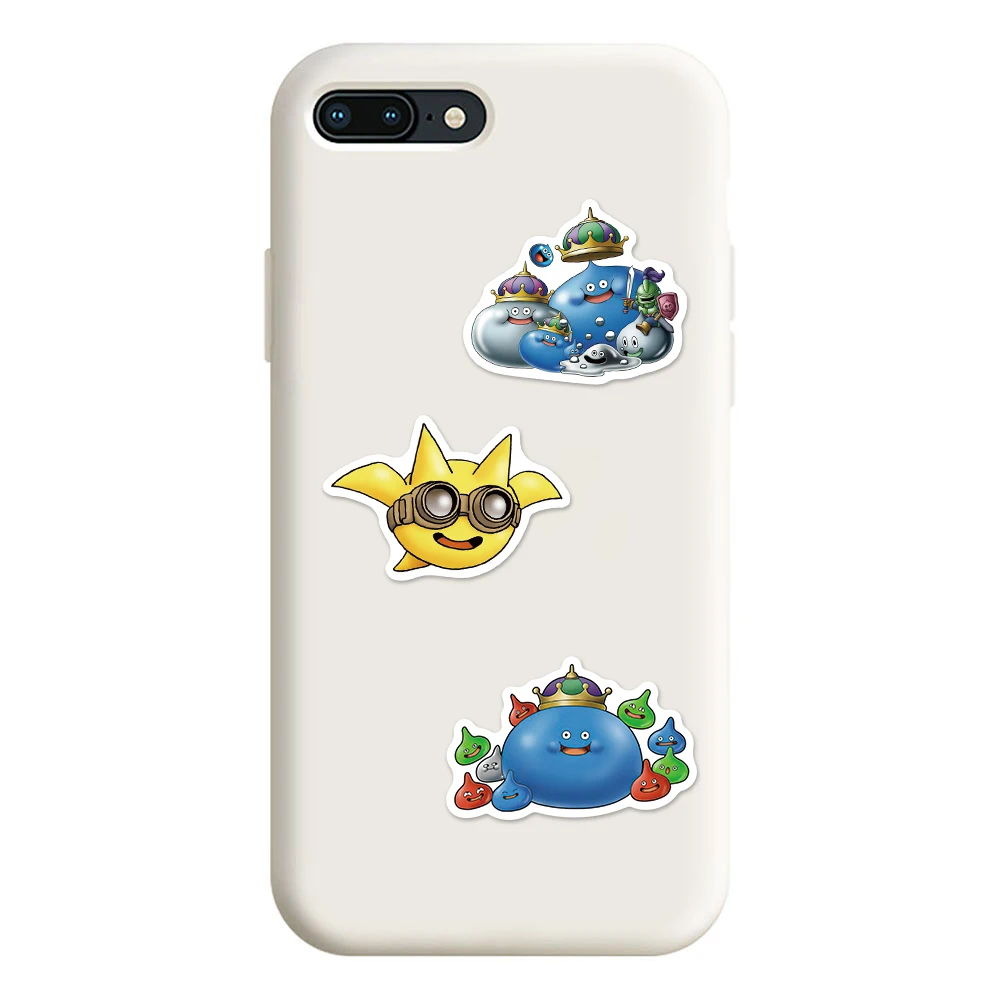 Juego cl&aacute;sico japon&eacute;s de Dragon Quest, pegatinas de &aacute;lbum de recortes para monopat&iacute;n, guitarra, motocicleta, maleta para port&aacute;til, 10/50 Uds.-4