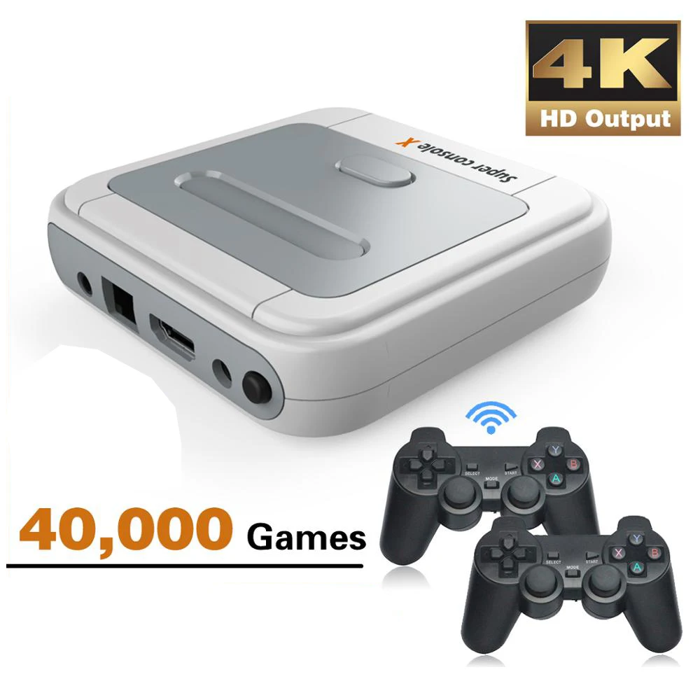 

Video Game Console Arcade Kids Retro Game Emulator Console Pre-install 40000 Games HD 4K HD Output 128G Mini Portable Console