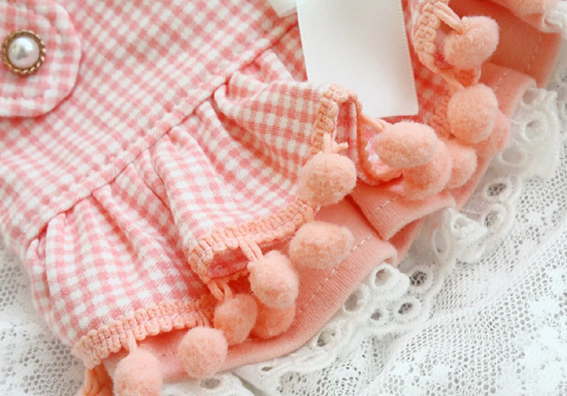 Бесплатная доставка очаровательное платье ручной работы для домашних животных