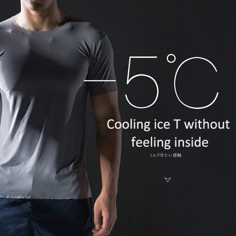 

2020 Men's Thin Non-Marking Slim V-Neck Bottoming Fashion Men's Short-Sleeved Ice Silk Summer Solid Color T-Shirt